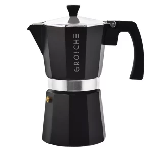 GROSCHE MILANO Stovetop Espresso Maker Black